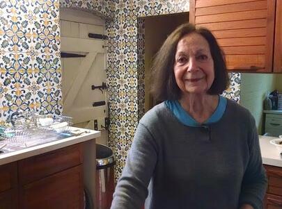 Claudia Roden in her Kitchen 