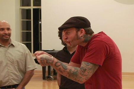 : Vic Marks - Action Conversations with veterans/ Aaron, Cid and Manuel, 2014