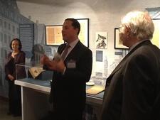 Michael S. Glickman, COO of the Center for Jewish History, Leads Tour, November 2011
