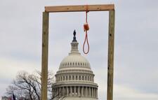 Gallows near the US Capitol, January 6, 2021