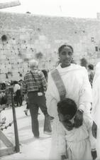 Ethiopian Jews at the Western Wall, Jerusalem. 