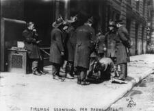 Firemen at the scene of the Triangle Shirtwaist Factory Fire, March 26, 1911