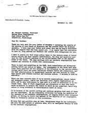 Letter from Rabbi Eisendrath to Bernard Goodman, November 13, 1963, page 1 of 2