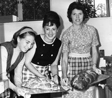 Female Students at the Purdue Hillel Baking Hallah, 1965