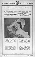 Poster for "La Traviata" Starring Edis De Philippe