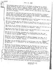 Hebrew Union Congregation Board of Directors Minutes, April 2, 1956