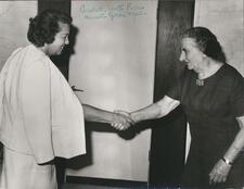 Isabelle Goldenson with Golda Meir