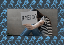 Girl Holding #MeToo sign