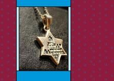 Image of Star of David Necklace Over Star of David Background