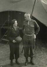 Anna Rosenberg with General Omar Bradley, 1944