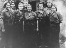 A group of Yugoslav Partisan women in uniform.