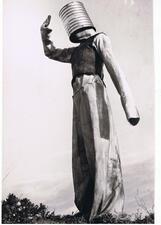 Ruth Ziv-Ayal in costume designed by Avishai Eyafor The Scarecrow in 1977