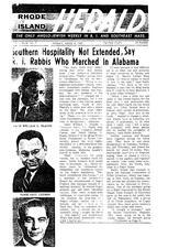 Rabbis March in Alabama, April 2, 1965, Page 1 of 2