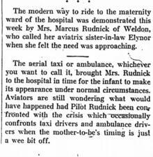 Elynor Rudnick Newspaper Clipping 