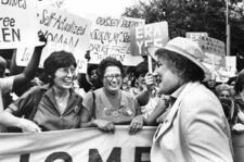 Bella Abzug at a Women's Equality Day March in New York City, 1980
