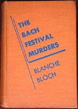 "The Bach Festival Murders" Front Cover by Blanche Bloch