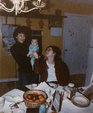 Barbara Myerhoff with Edith Turner's Daughter and Granddaughter, circa 1984