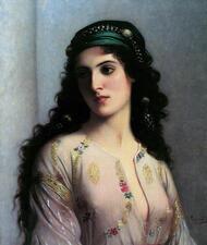 Juive de Tanger (Jewish Girl in Tangier), Charles Landelle, 1874. 