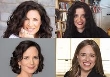 Collage of Headshots of Israeli women (For Israel at 75 podcast episode)