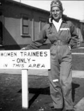 Selma Cronan at Avenger Field, Texas, 1944