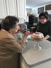 Sheila Brass and Her Homemade Cake