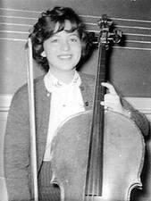 Barbara Dobkin with Cello, circa 1959