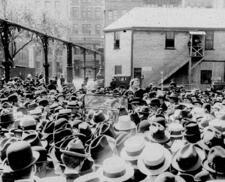 Emma Goldman and Garment Workers in Union Square, New York, May 20, 1916