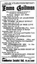 Emma Goldman Lectures in Portland, Oregon, August 1, 1915