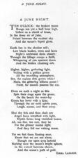 "A June Night" by Emma Lazarus, 1878
