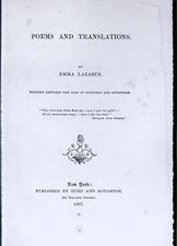 "Poems and Translations Written Between the Ages of Fourteen and Seventeen" Cover Page by Emma Lazarus, 1867