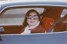 Phyllis "Flip" Imber in Her Car