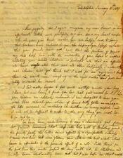 Letter from Rebecca Gratz to Maria Fenno Hoffman, January 11, 1807, page 1