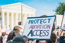 Abortion rights activists protest outside Supreme Court 
