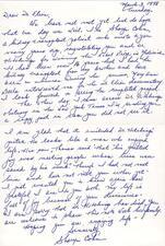 Letter from Sharyn Cohn to Gertrude Elion, March 3, 1998