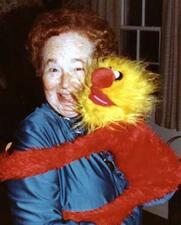 Gertrude Elion and Muppet circa 1982