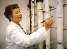Gertrude Elion in a Laboratory, 1980