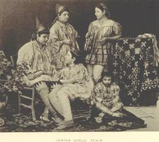 Jewish girls, Tunis, 1887.