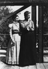Gertrude Weil and Classmate at Smith College circa 1900