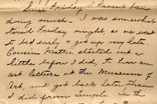 Letter from Gertrude Weil to her Family, March 29, 1896 - excerpt from page 3
