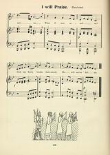 "I Will Praise," a song from JWC Souvenir, 1893