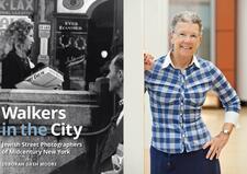 Deborah Dash Moore and cover of her book "Walkers in the City"