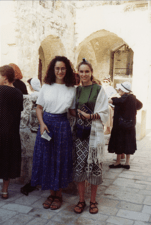 Judith Rosenbaum and Ayelet Cohen at Women of the Wall 