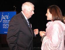 Loribeth Weinstein and Charles Hynes at the JWI International Conference on Domestic Abuse, 2007