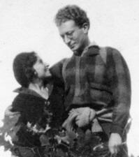 Lucy Kramer Cohen and Felix Cohen in the Ramapo Mountaints, Fall 1931
