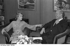 Lilli Palmer and Helmut Schmidt, April 1, 1982
