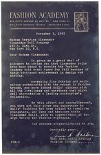 Letter from Mrs. Emil Alvin Hartman to Madame Beatrice Alexander, November 3, 1952