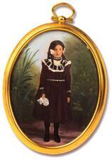 Hand-Painted Miniature of Young Beatrice Alexander, circa 1905