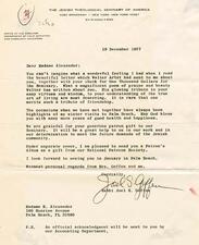 Letters from Rabbi Joel S. Geffen to Madame Alexander, December 19, 1977
