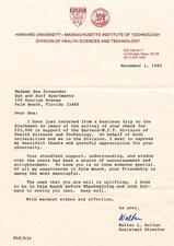 Letter from Walter L. Koltun to Beatrice Alexander, November 1, 1982