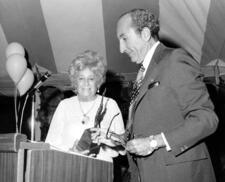 Beatrice Alexander Receiving the "Torch of Learning" Award, circa 1970s